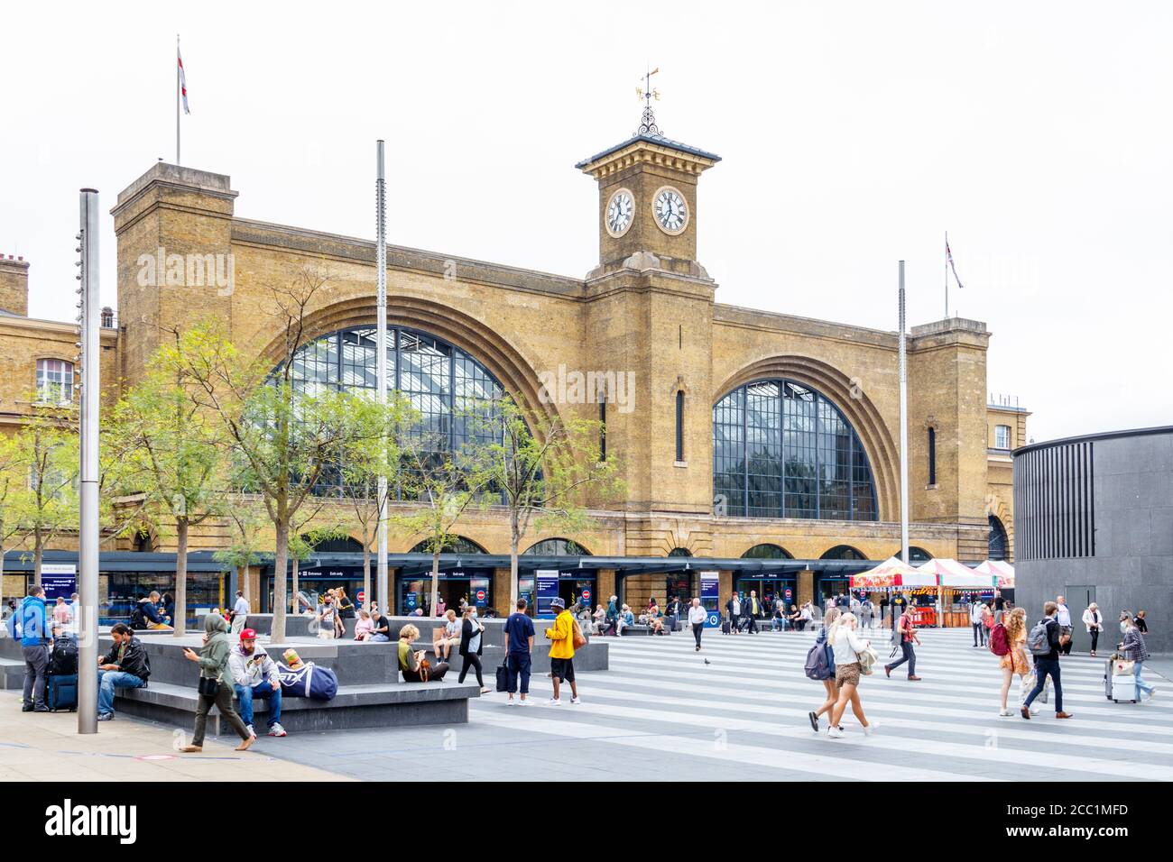 Stazione ferroviaria di King's Cross, capolinea della linea principale della East Coast, Londra, Regno Unito Foto Stock