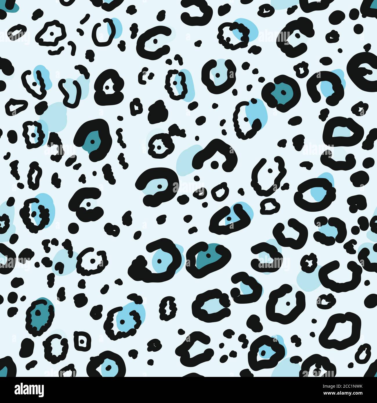 Motivo senza cuciture con texture punteggiato leopardata Illustrazione Vettoriale