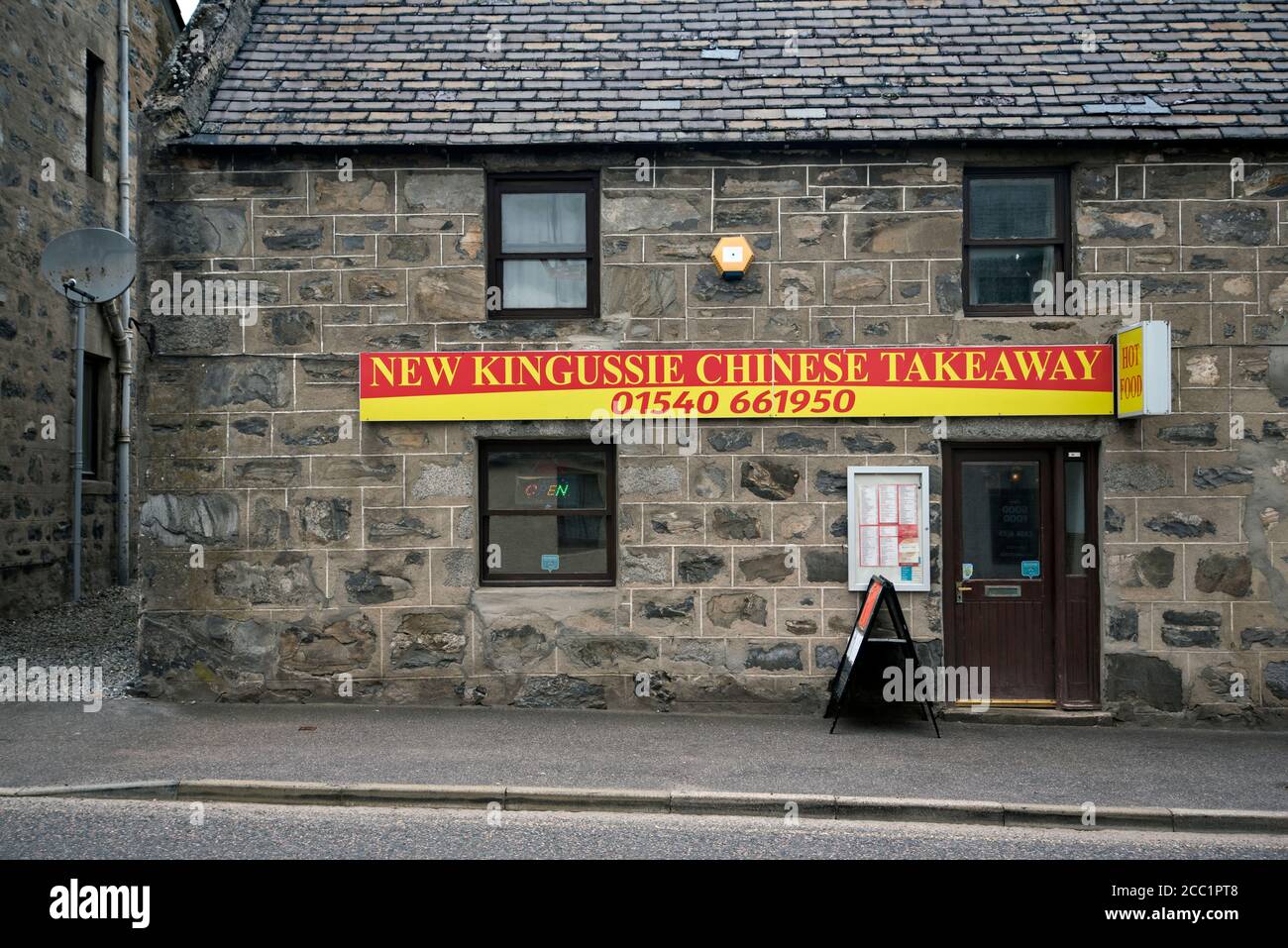 New Kingussie Chinese Takeaway a Kingussie, Cairngorms National Park, Scozia, Regno Unito. Foto Stock