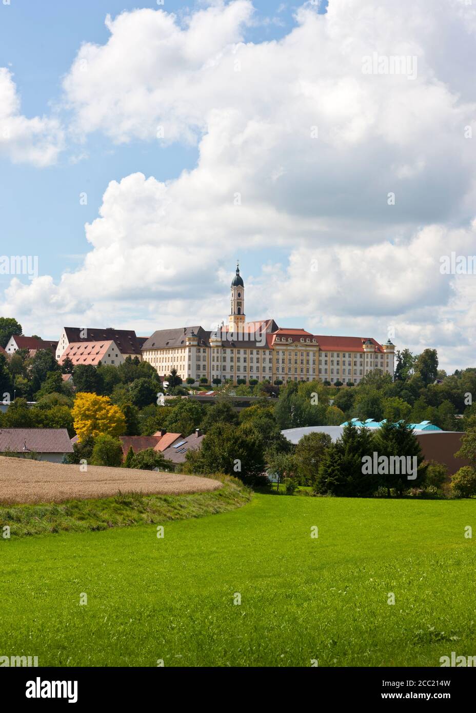 Germania, Baden Wuerttemberg, vista di Ochsenhausen Monastero Foto Stock