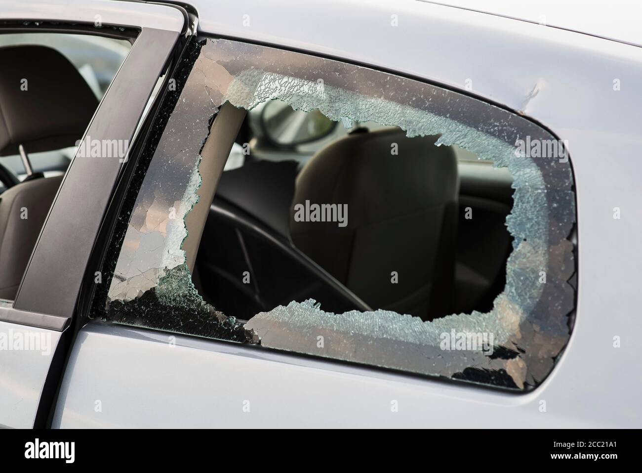 In Germania, in Baviera, incidente auto danneggiata Foto Stock