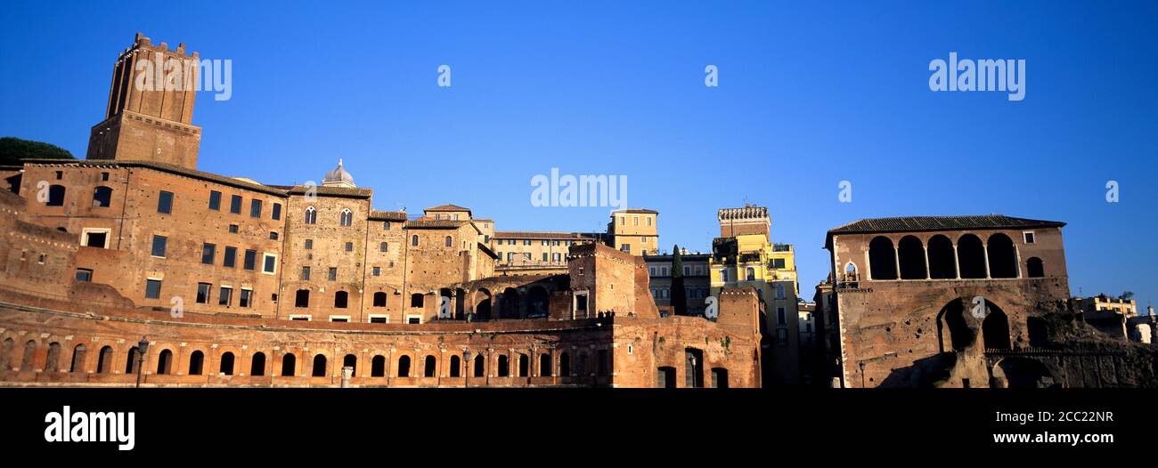 Italia, Roma, vista di Mercati di Traiano Foto Stock