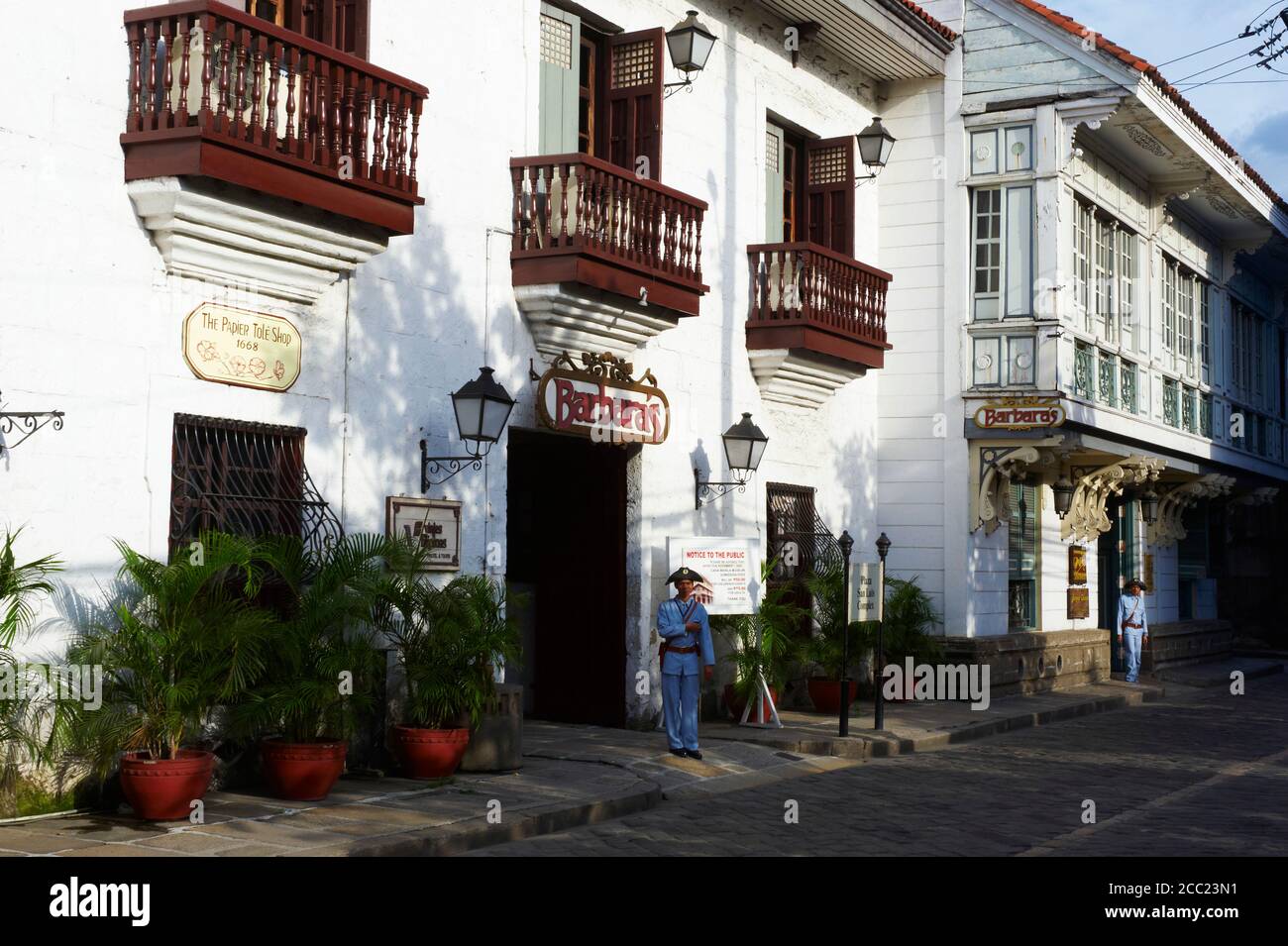 Filippine, Isola di Luzon, Manila, General Luna Street in Intramuros. Foto Stock
