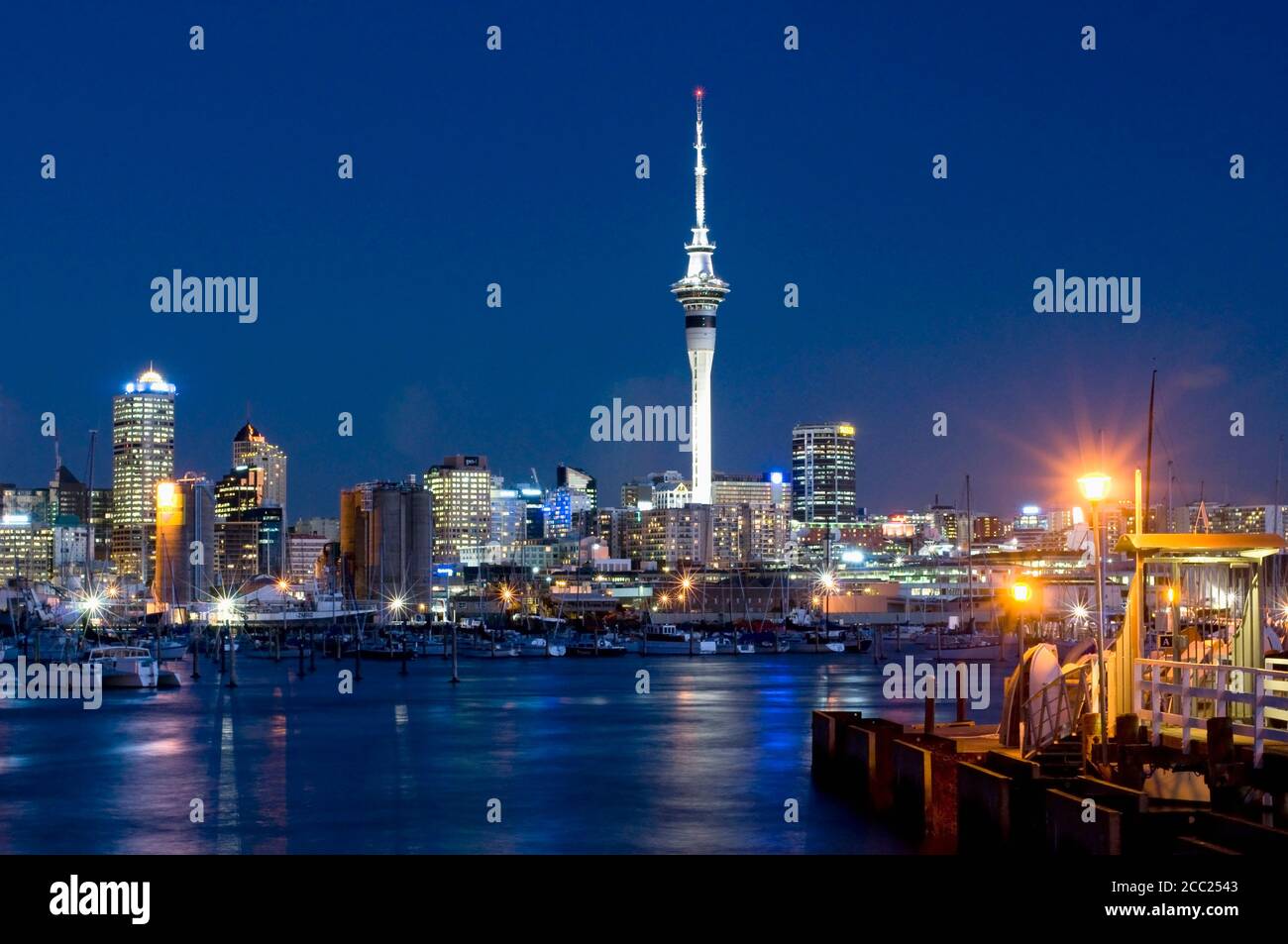 Nuova Zelanda, Auckland, Westhaven Marina Foto Stock