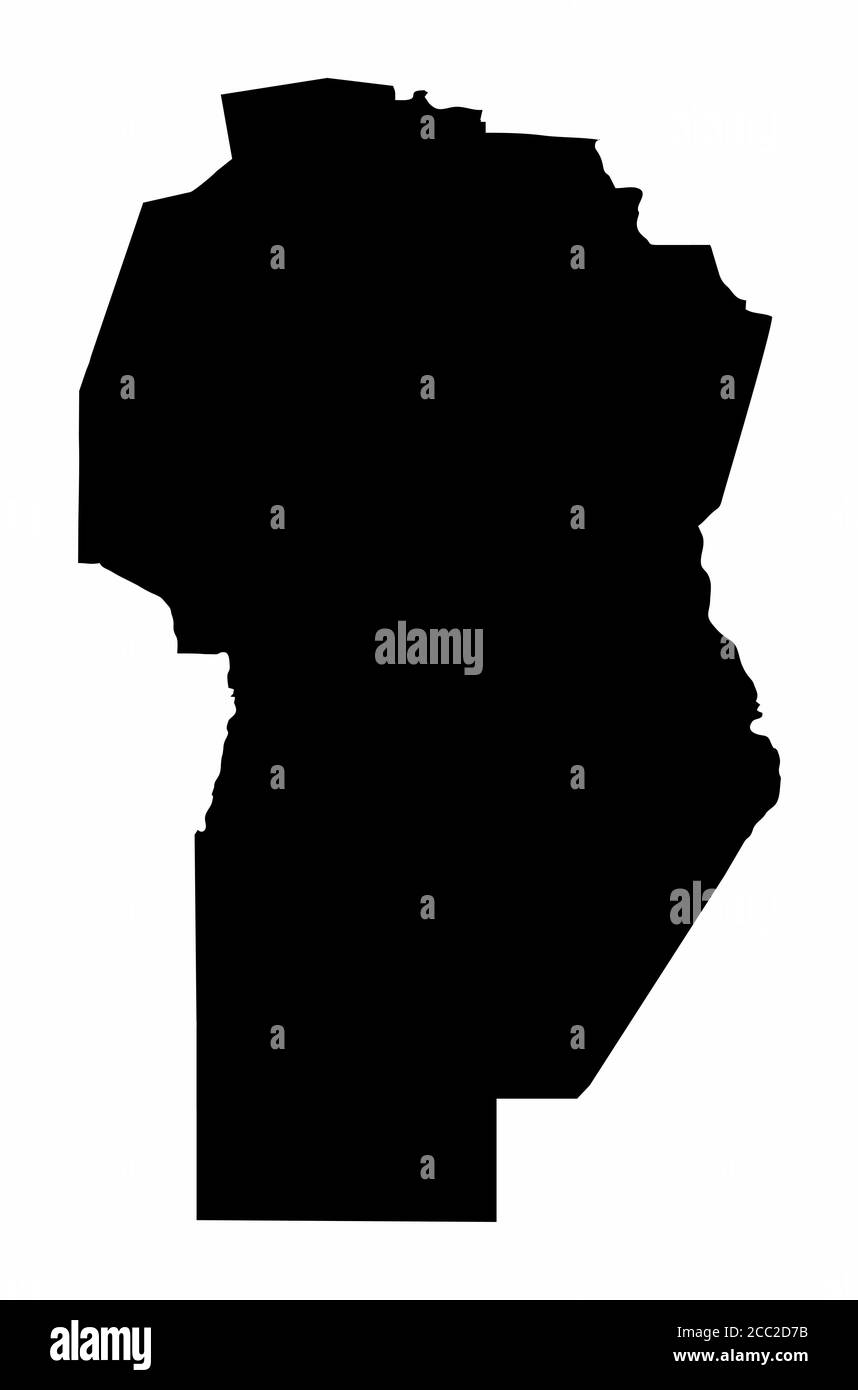 Mappa della provincia di Cordova Illustrazione Vettoriale