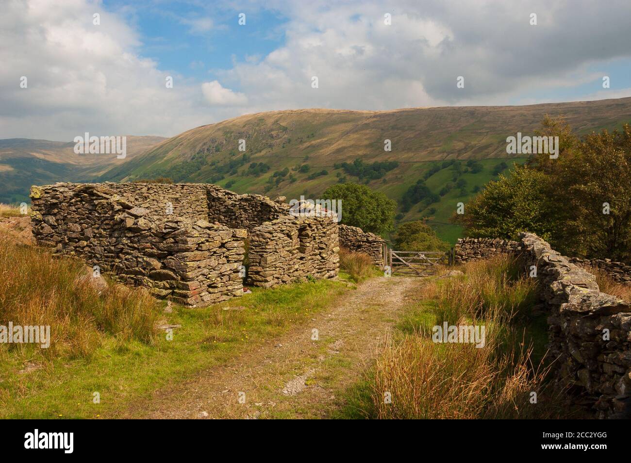 Cima del Longsleddale a Kentmere briddway Foto Stock