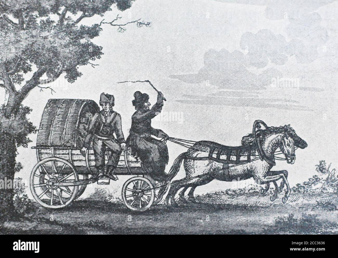 Trasporto in Russia nel 19 ° secolo. Foto Stock