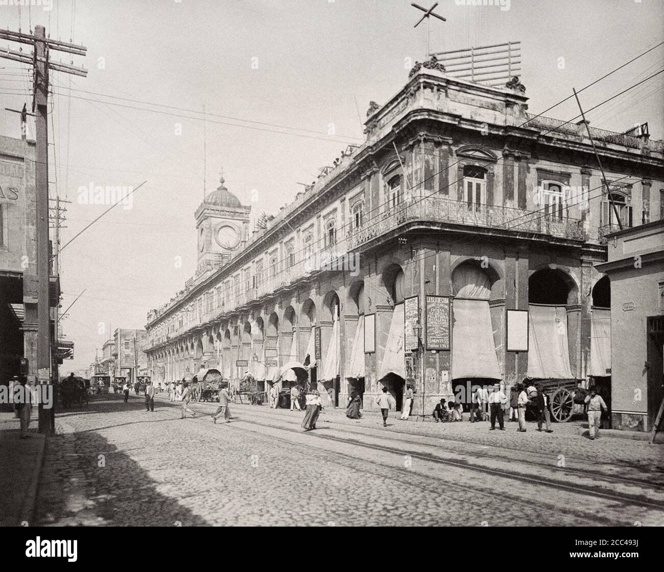 L'Avana Vecchia. Il Mercado Tocon. Cuba. 1904 Foto Stock