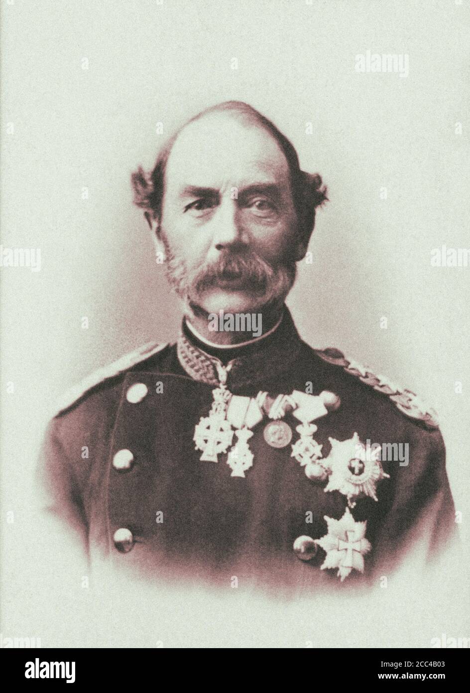 Christian IX (1818 – 1906) fu Re di Danimarca dal 1863 fino alla sua morte nel 1906. Dal 1863 al 1864 fu Duca di Schleswig, Holstein A. Foto Stock