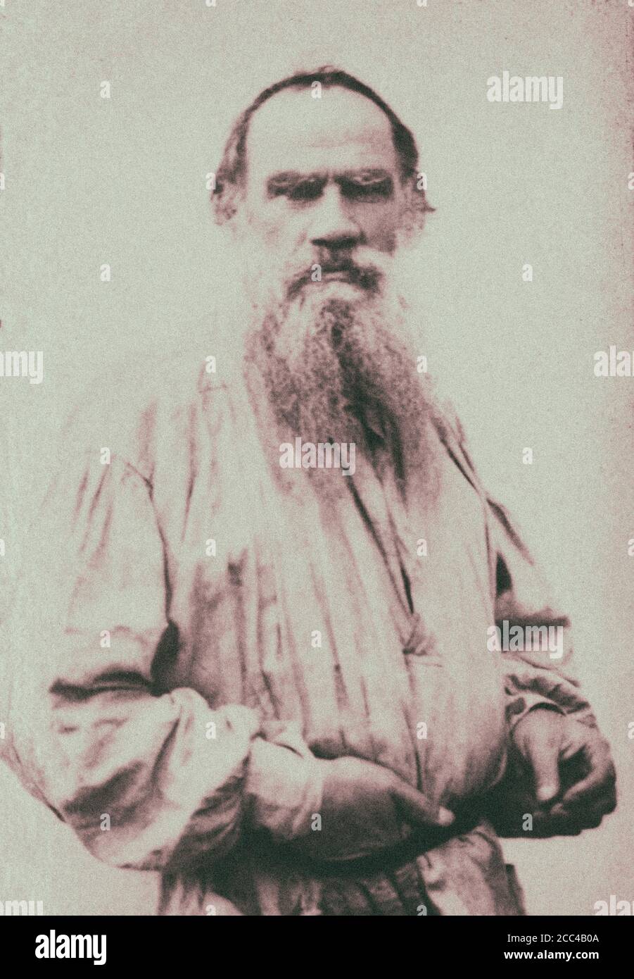 Conte Leo Tolstoj (1828 - 1910) era un autore russo che è considerato come uno dei più grandi autori di tutti i tempi. Egli ha ricevuto più candidature per la Foto Stock
