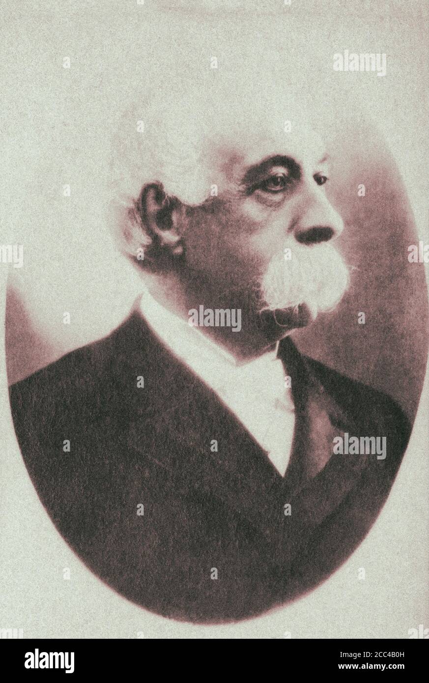 Francesco Crispi (1818 – 1901) è stato un patriota e statista italiano. Fu tra i principali protagonisti del Risorgimento italiano e un amico stretto Foto Stock