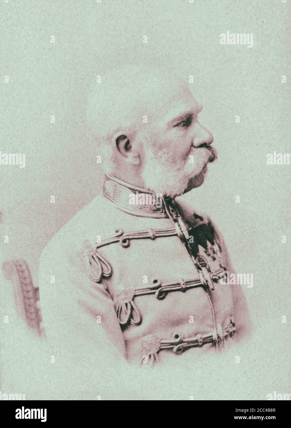 Francesco Giuseppe i (1830 – 1916) fu imperatore d'Austria, re d'Ungheria, Croazia e Boemia, e monarca di altri stati dell'Aus Foto Stock