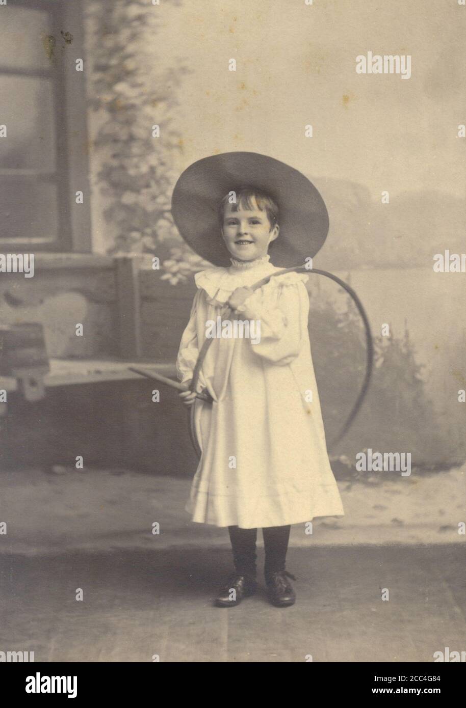 Foto di Joyce Carr Shields di 4 anni di Wanganui Fotografo UN Martin Foto Stock