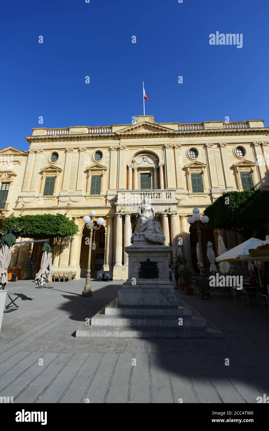 La Biblioteca Nazionale di Malta a la Valletta. Foto Stock