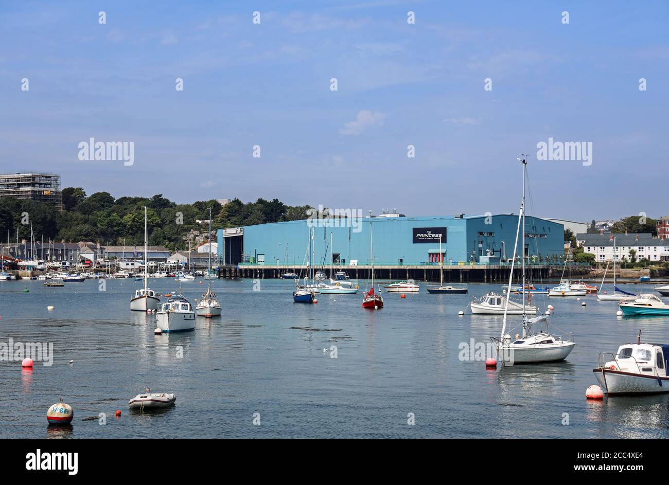 Fabbrica di piscine Princess Yachts Stonehouse a Plymouth Foto Stock