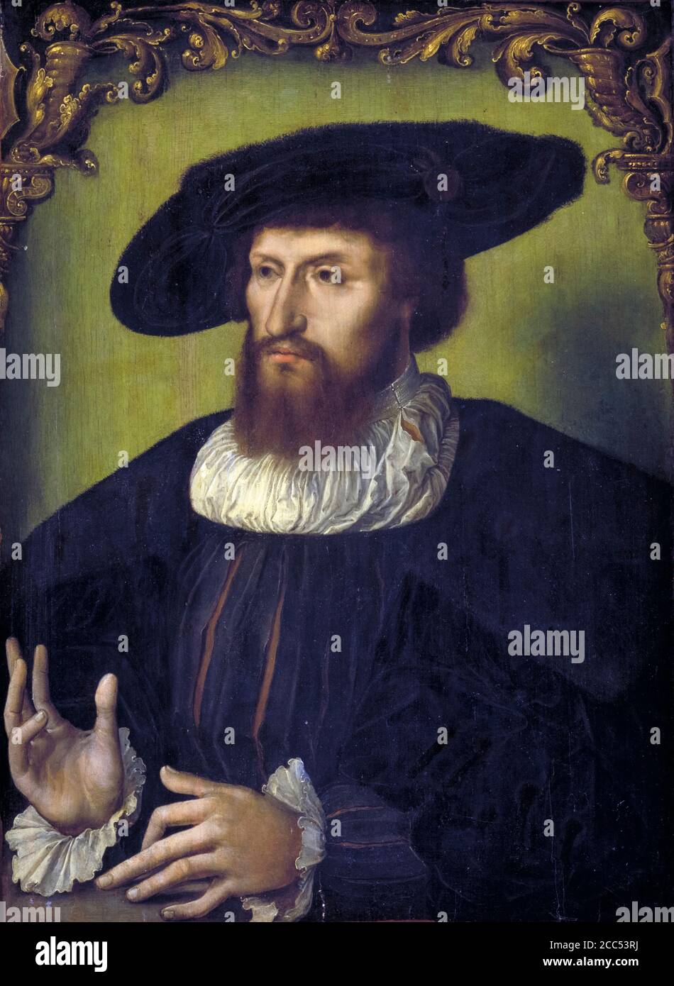 Christian II (1481-1559), Re di Danimarca, ritratto, 1514-1518 Foto Stock