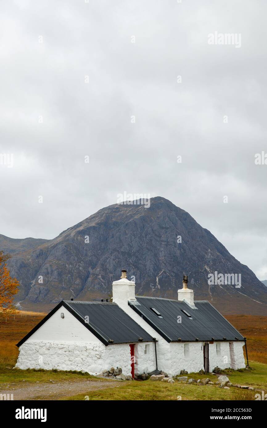 Black Rock Cottage in Ballachulish, Scozia Foto Stock