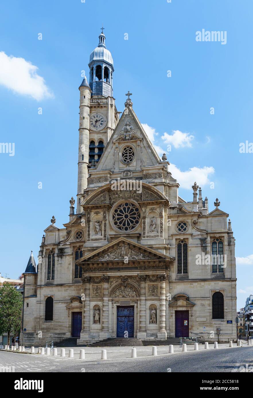 Chiesa di Saint-Etienne-du-Mont vicino al Pantheon - Parigi, Francia Foto Stock