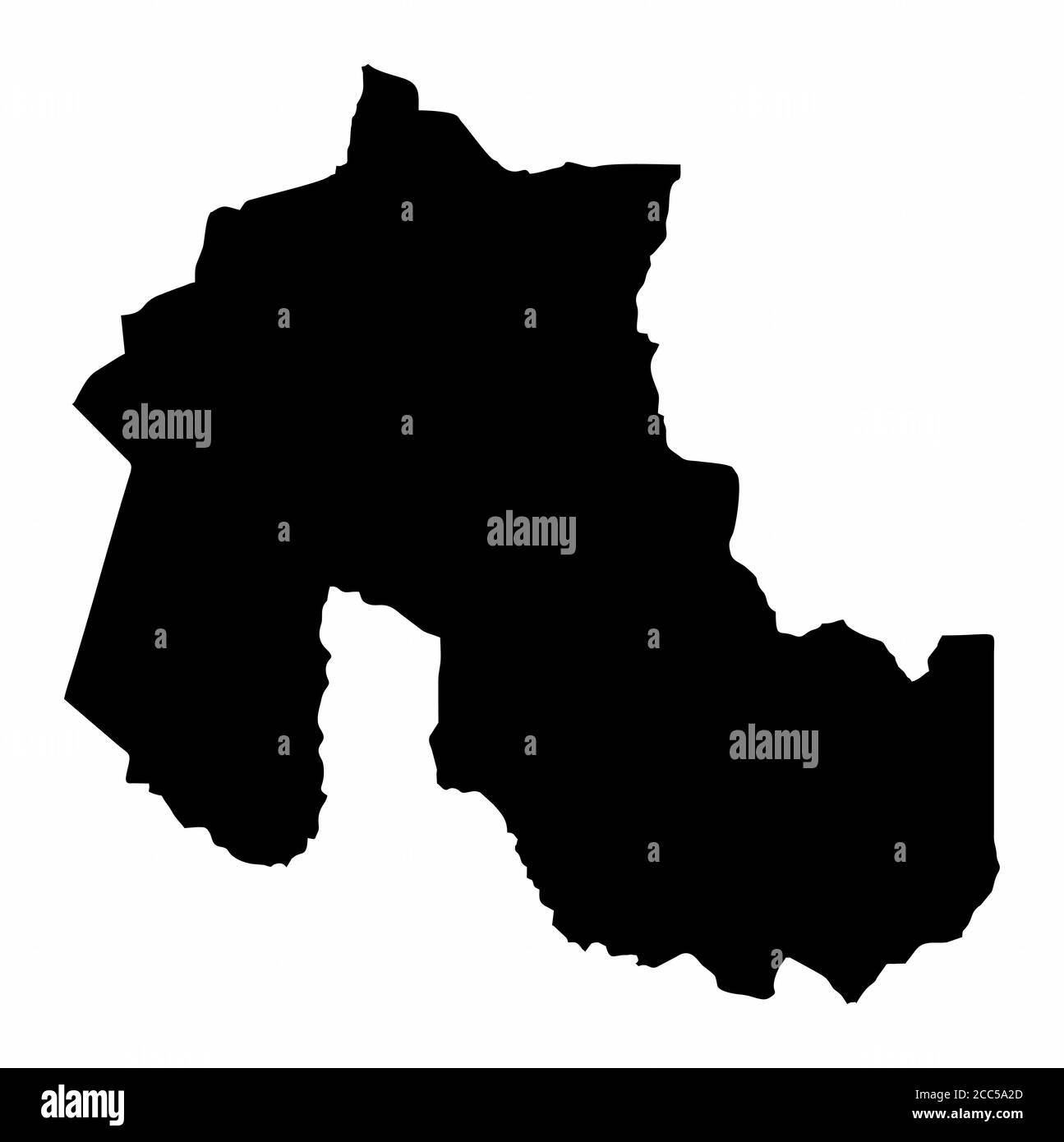 Mappa della provincia di Jujuy Illustrazione Vettoriale