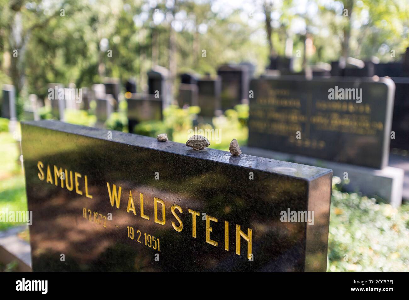 Il Cimitero Ebraico di Třebíč dalla prima metà del 17 ° secolo incluso nella lista del Patrimonio Mondiale dell'UNESCO nel 2003 Foto Stock