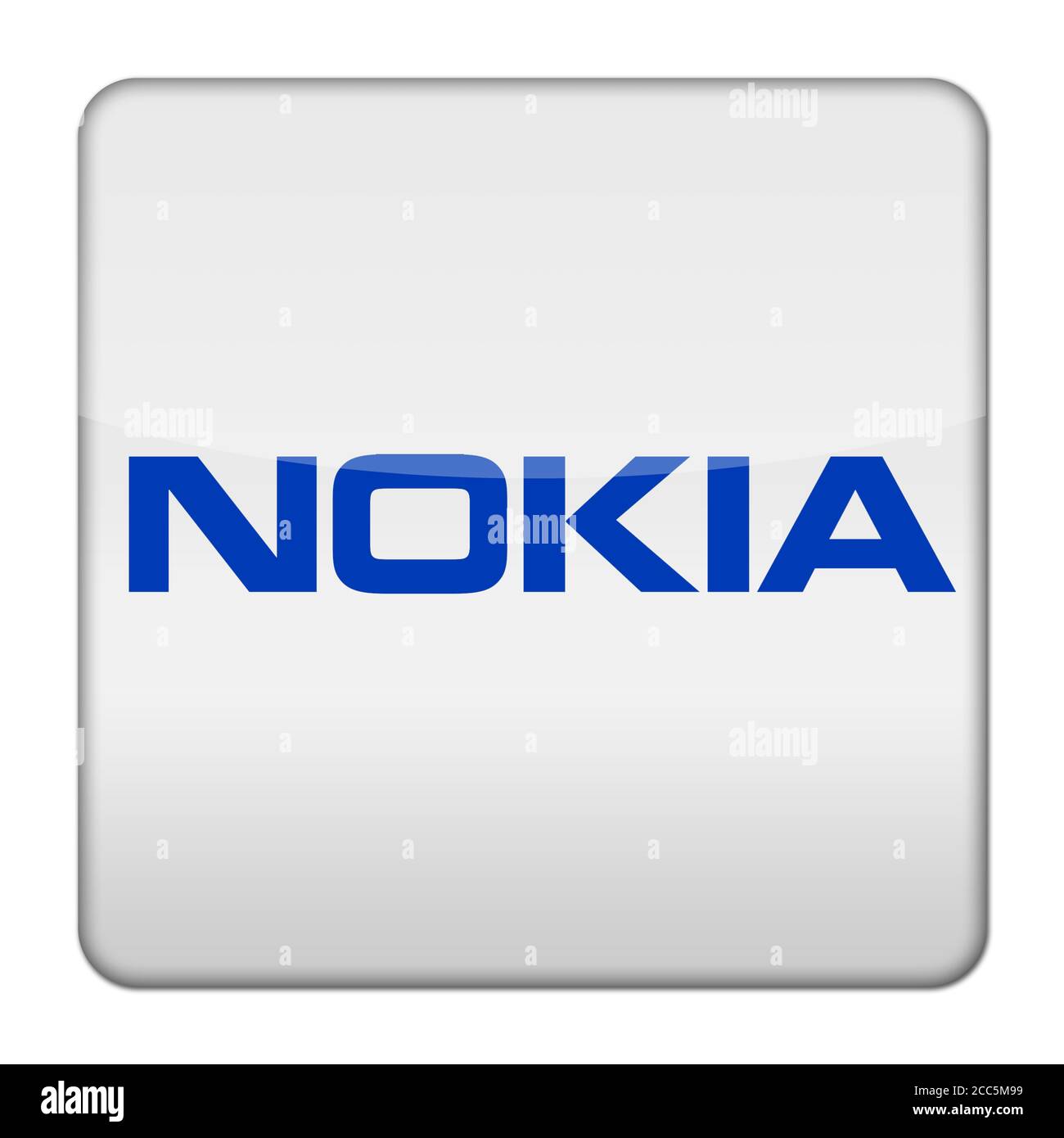 Logo Nokia pulsante icona app Foto Stock
