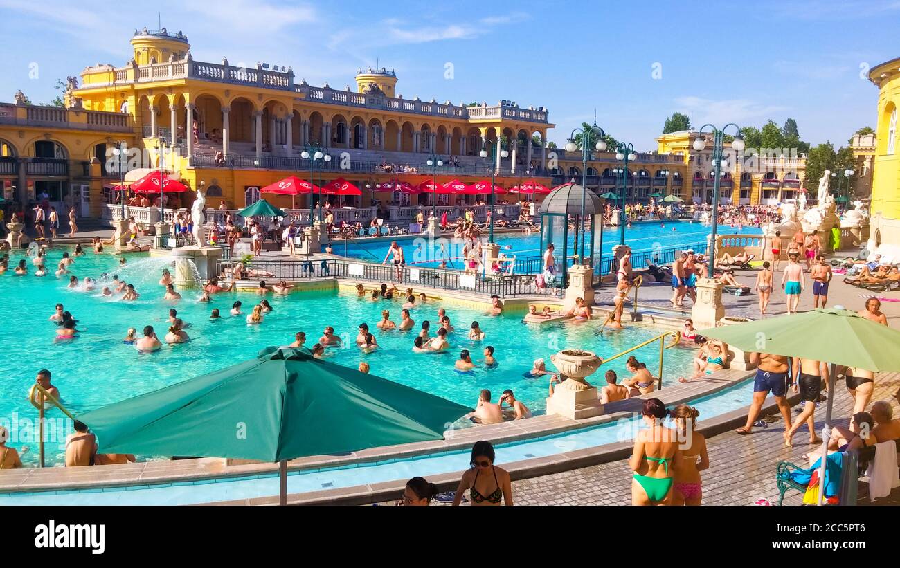 Bagni Szechenyi Foto Stock