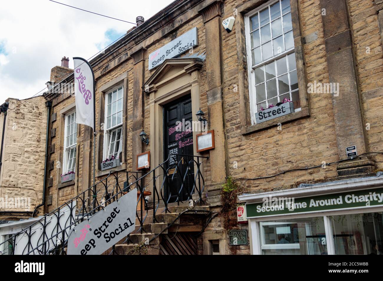 Vista di Brodys a Sheep Street Social, Skipton Foto Stock