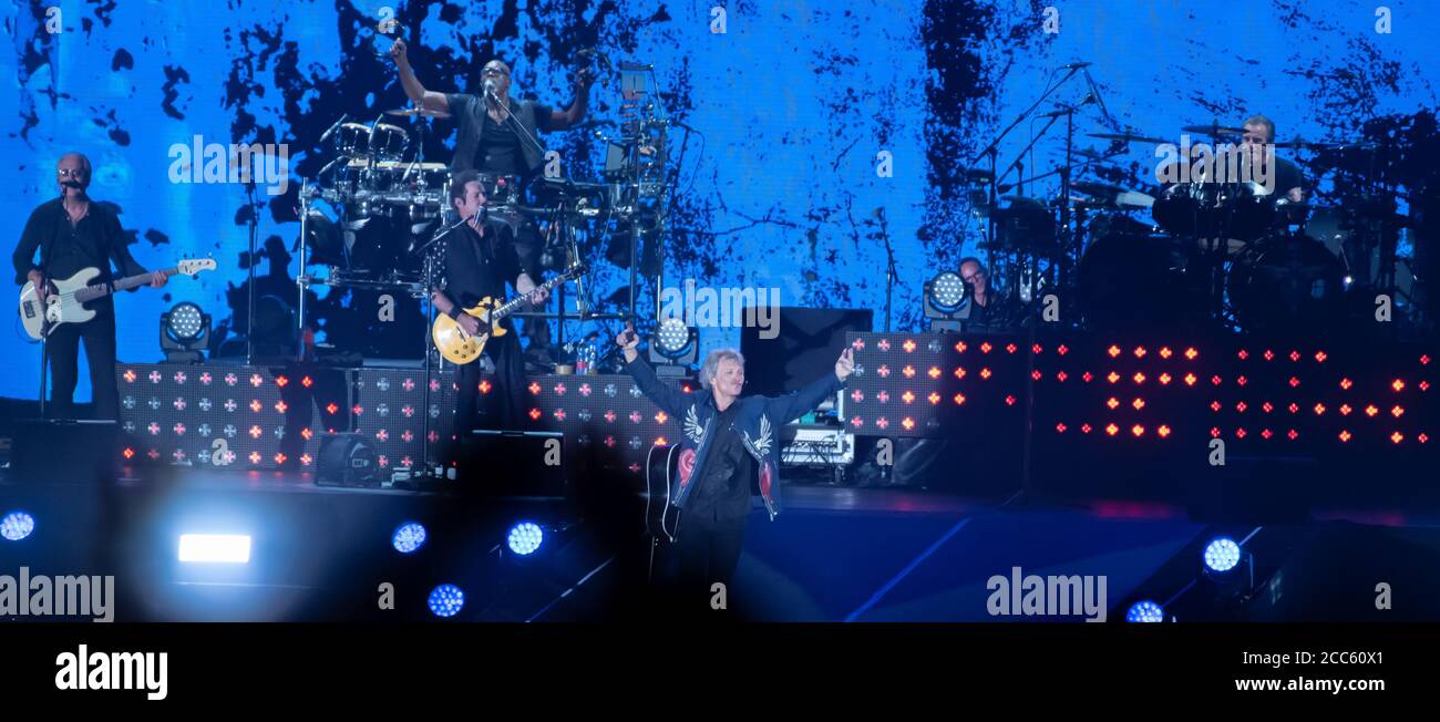 25 luglio 2019 'questa Casa non è in vendita' Bon Tour di Jovi a Tel Aviv Israele Foto Stock