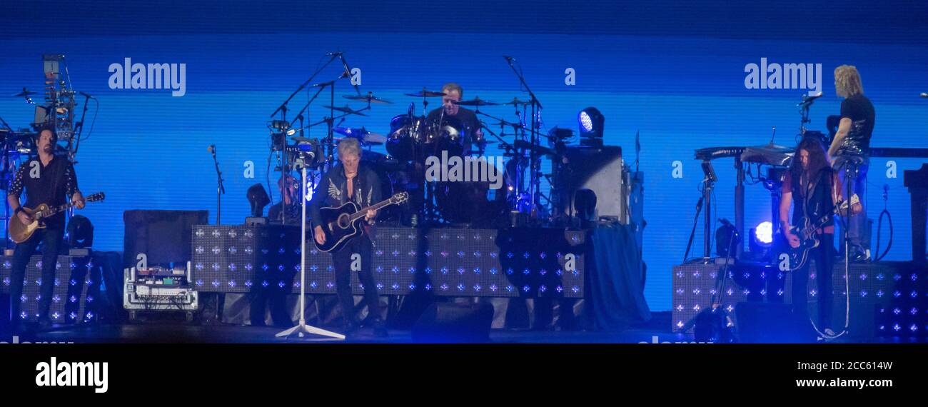 25 luglio 2019 'questa Casa non è in vendita' Bon Tour di Jovi a Tel Aviv Israele Foto Stock