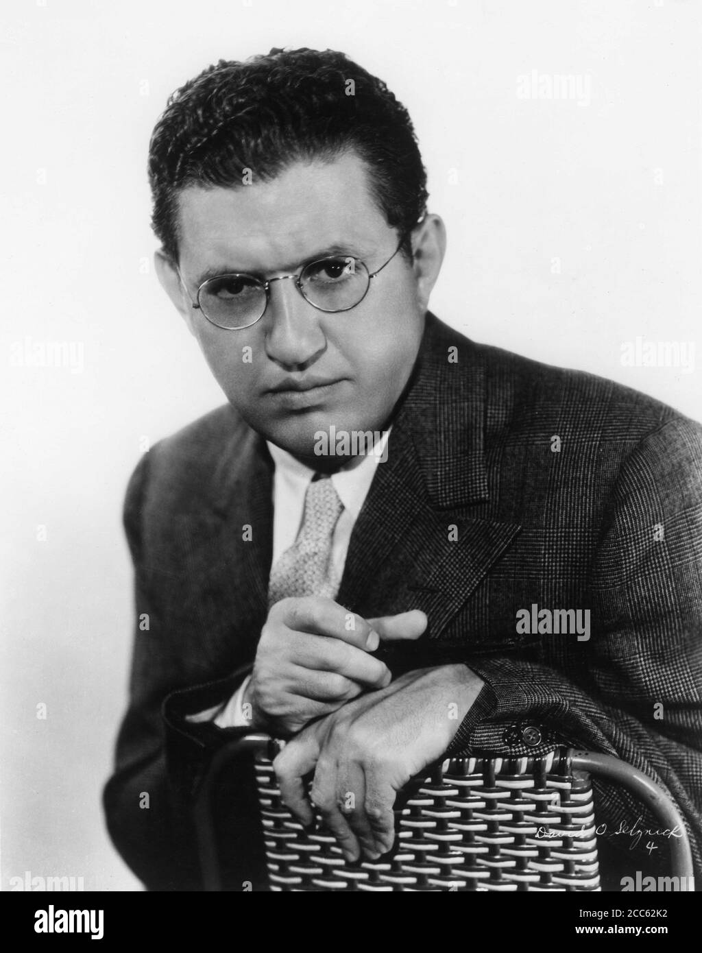 Film Producer DAVID O. SELZNICK 1933 Ritratto Pubblicità per Metro Goldwyn Mayer Foto Stock