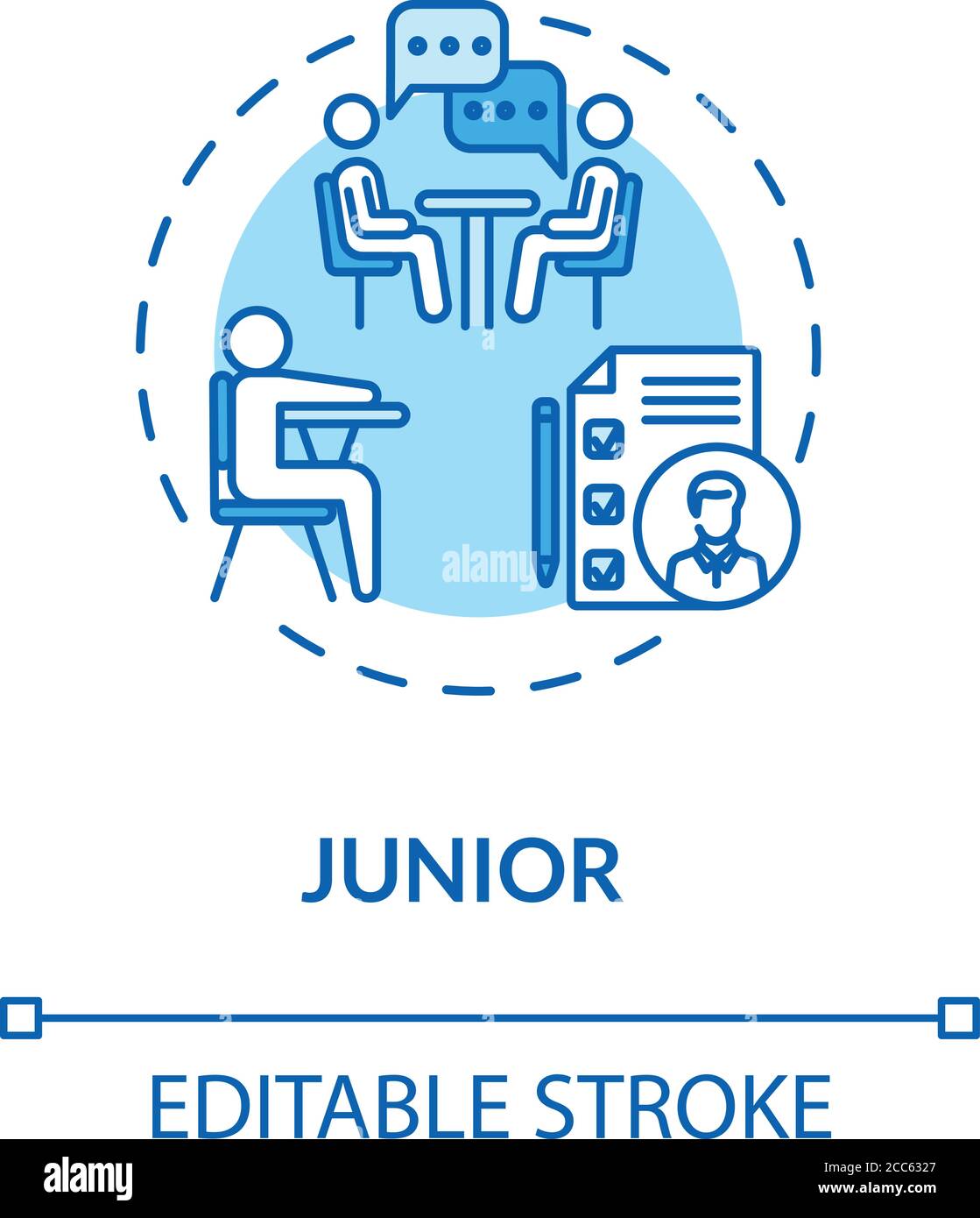 Icona Junior Turquoise Concept Illustrazione Vettoriale