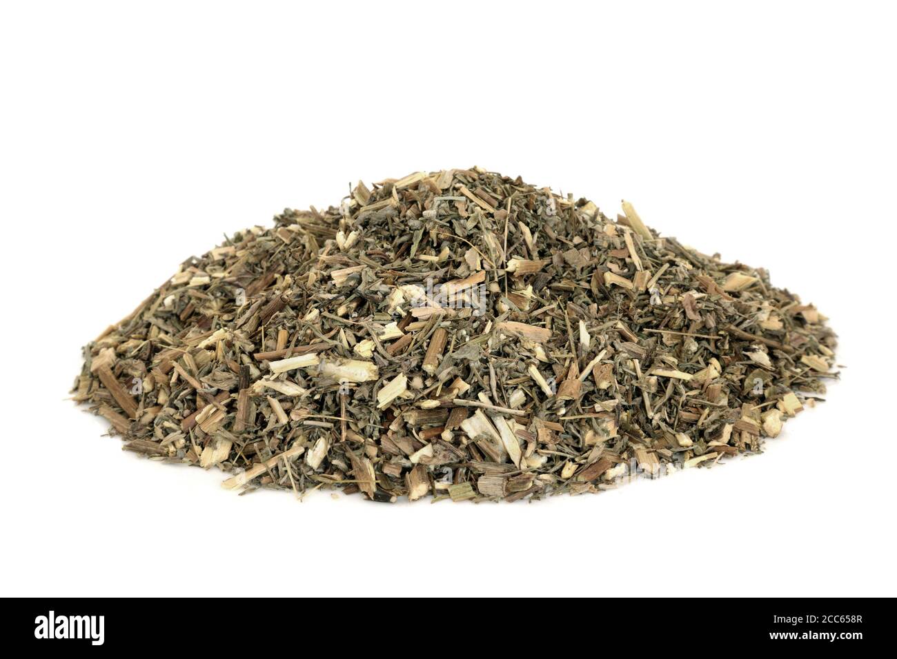 Erba di Southernwood usata nella medicina di erbe per trattare la tensione pre-mestruale & crampi, i disordini urinari sono antinfiammatori & possono migliorare la funzione del fegato. Foto Stock