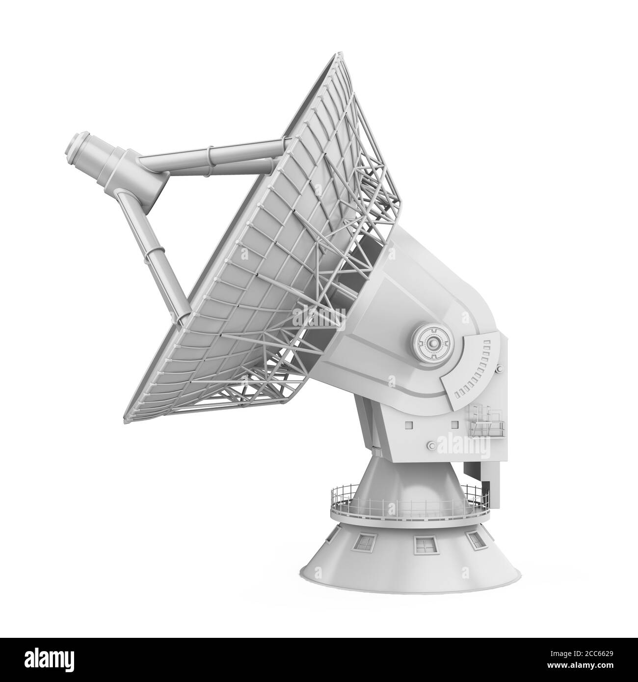 Antenna satellitare isolato Foto Stock