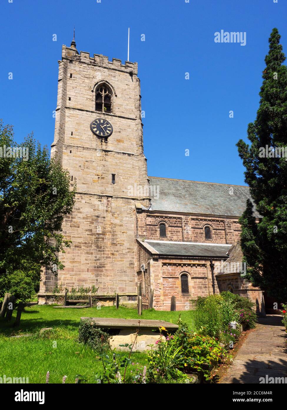 Chiesa di tutti i Santi a Spofforth vicino Harrogate North Yorkshire Inghilterra Foto Stock