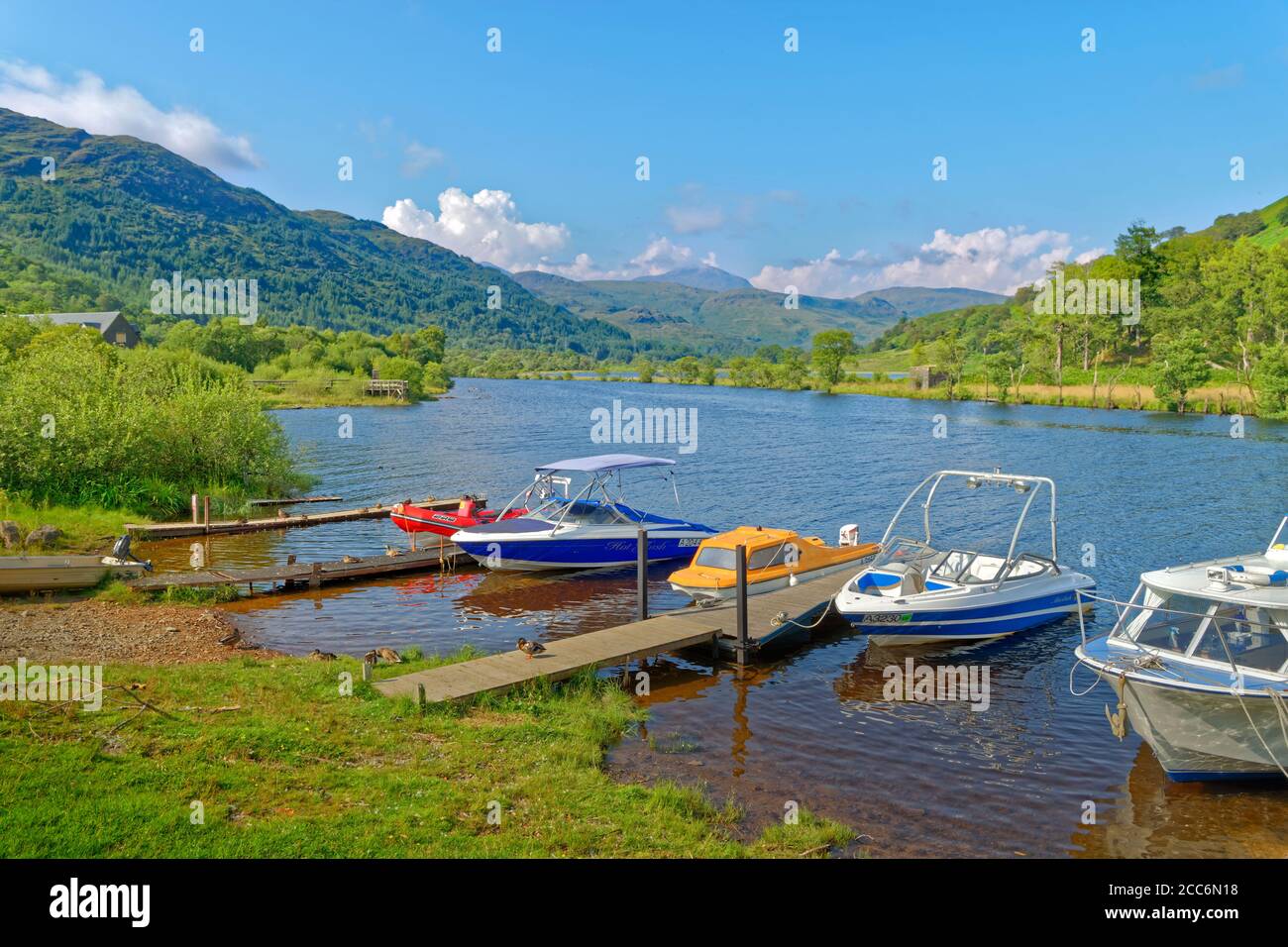 Loch Lomond a Ardlui, Argyll & Bute, Scozia. Foto Stock