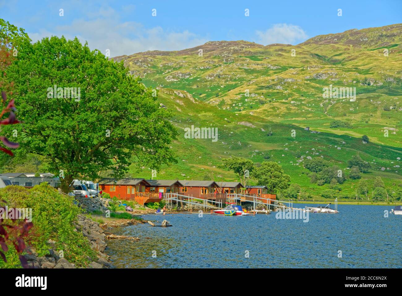 Loch Lomond a Ardlui, Argyll & Bute, Scozia. Foto Stock