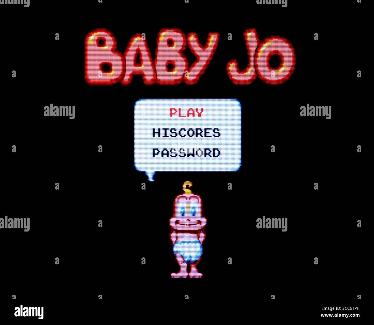 Baby Jo il Super Hero - PC Engine CD Videogioco - solo per uso editoriale Foto Stock