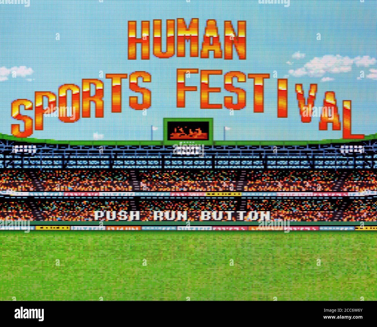 Human Sports Festival - PC Engine CD Videogioco - Editoriale utilizzare solo Foto Stock