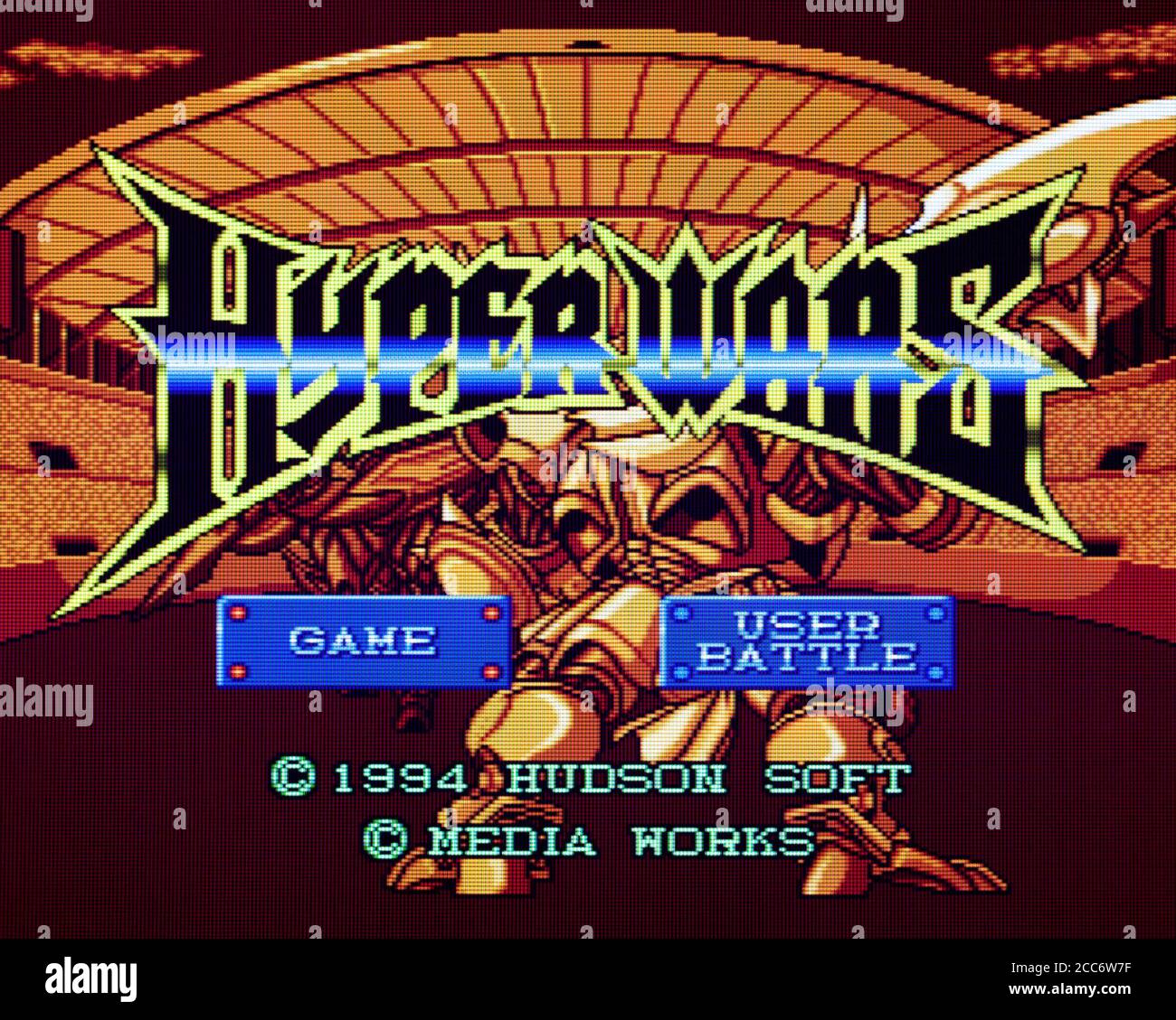 Hyper Wars - PC Engine CD Videogioco - uso editoriale solo Foto Stock