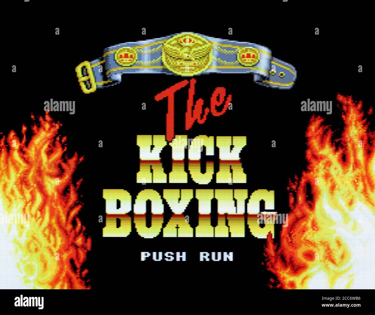 The Kick Boxing - PC Engine CD Videogioco - Editoriale utilizzare solo Foto Stock