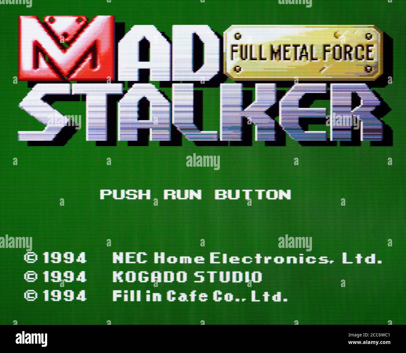 MAD Stalker - Full Metal Force - CD PC Engine Videogioco - solo per uso editoriale Foto Stock