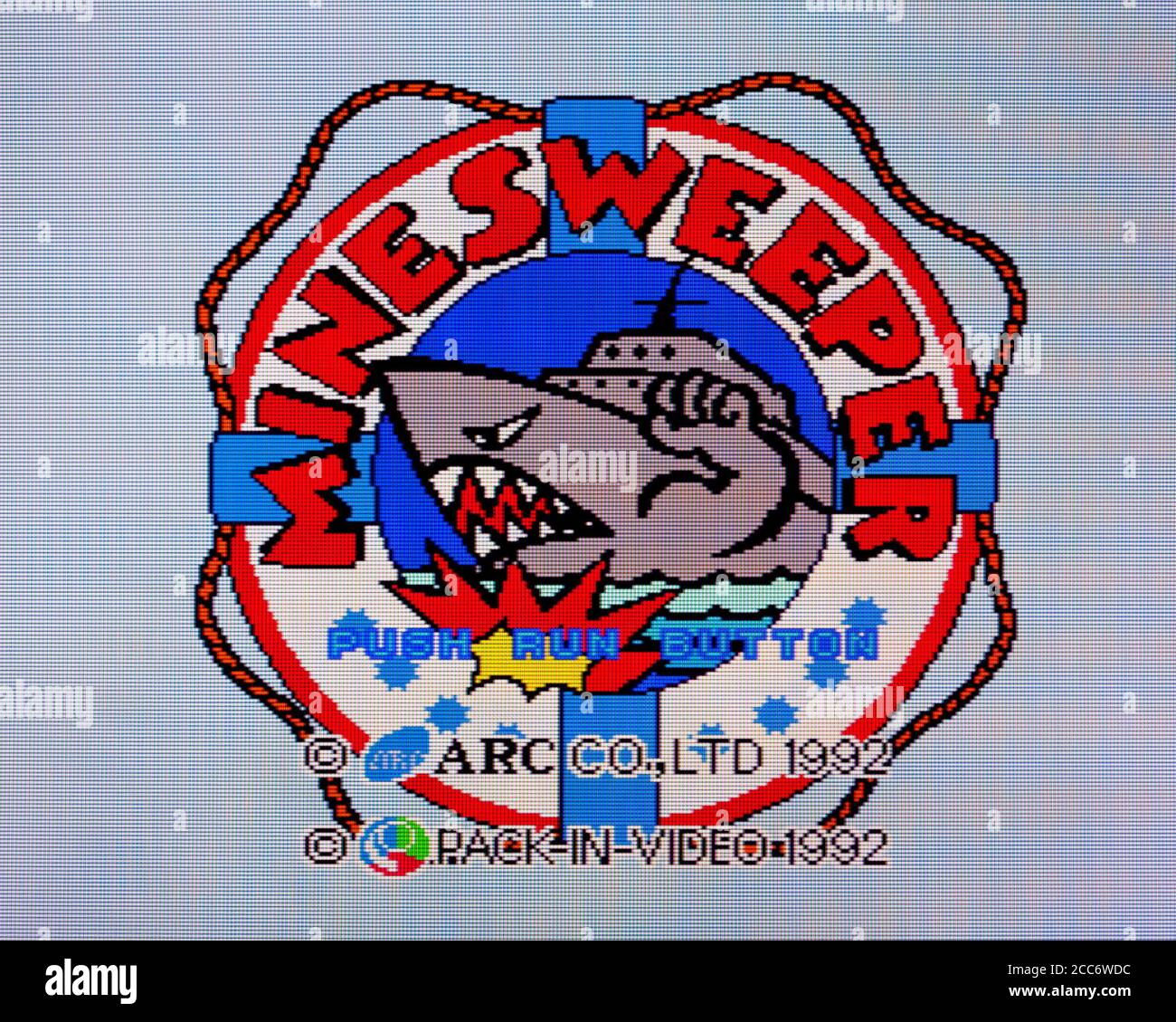 Miniera Sweeper - PC Engine CD Videogioco - Editorial Use solo Foto Stock