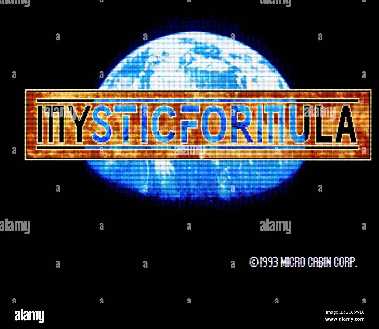 Mystic Formula - PC Engine CD Videogame - uso editoriale solo Foto Stock