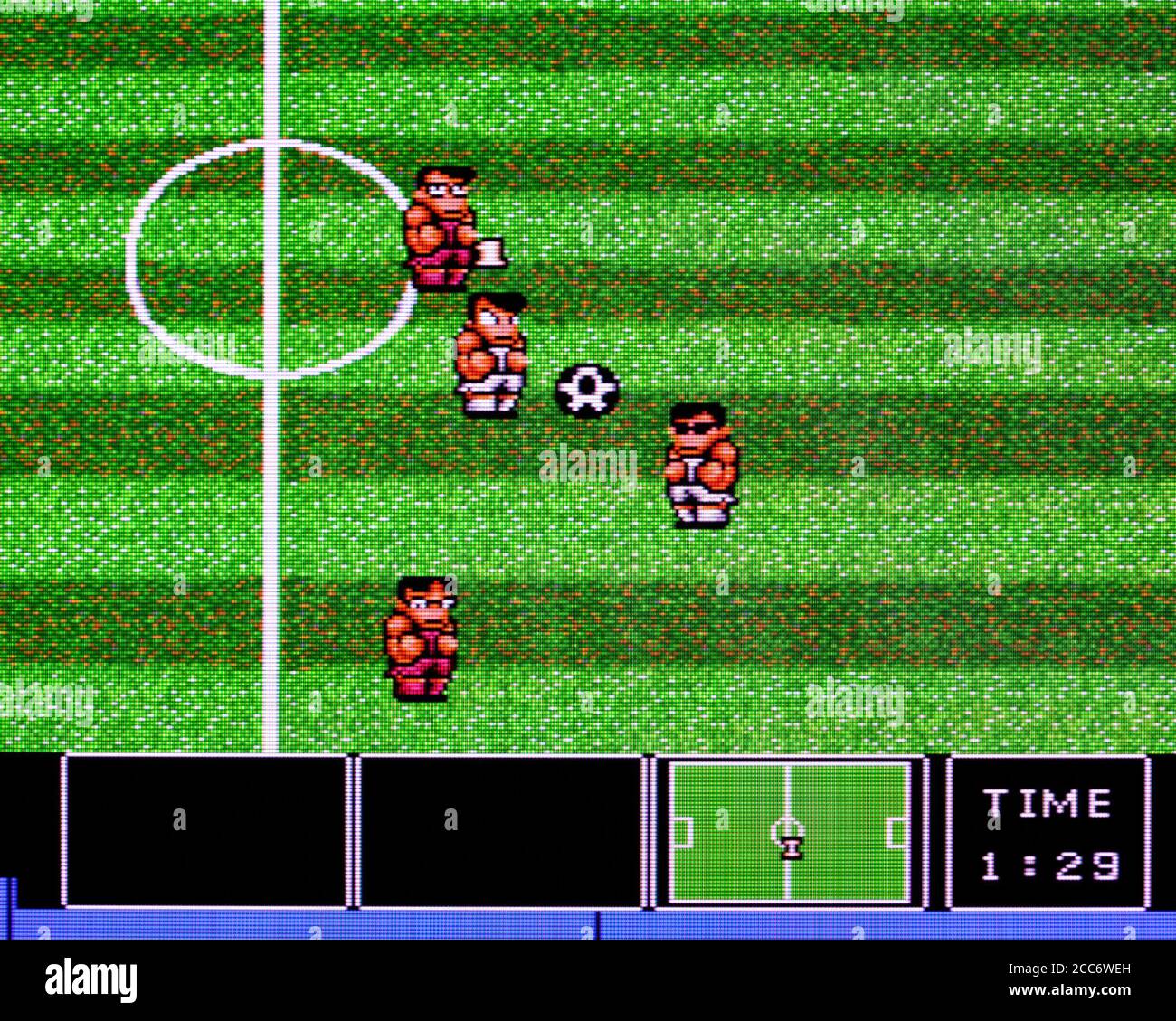 Nekketsu Koukou Dodgeball Bu - Calcio Hen - PC Engine CD Videogioco - solo per uso editoriale Foto Stock