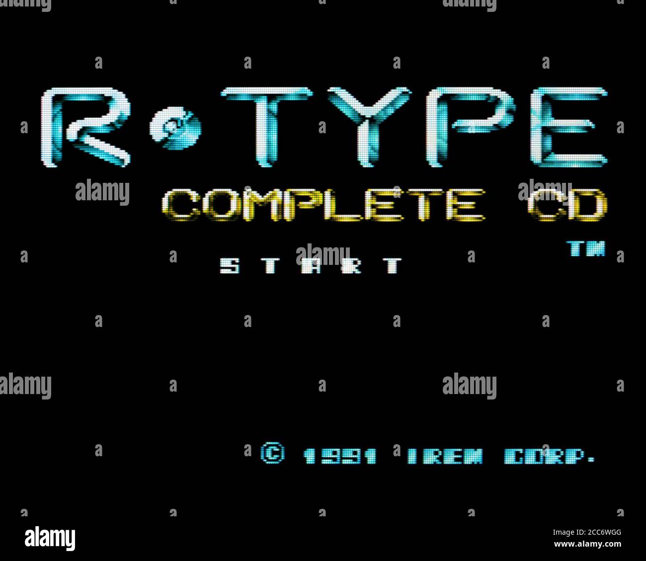 R-Type complete - PC Engine CD Videogioco - uso editoriale solo Foto Stock