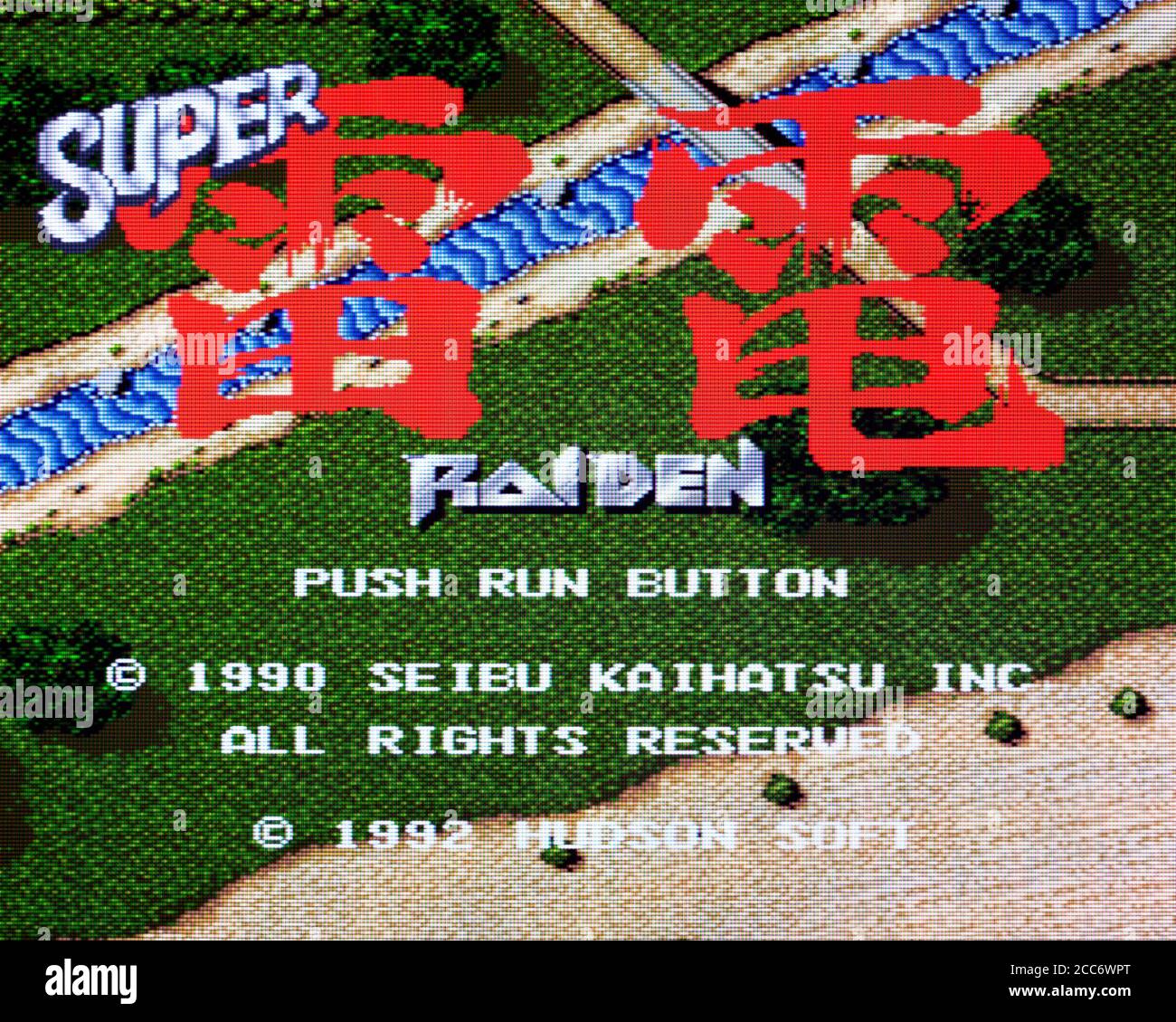 Super Raiden - PC Engine CD Videogioco - uso editoriale solo Foto Stock