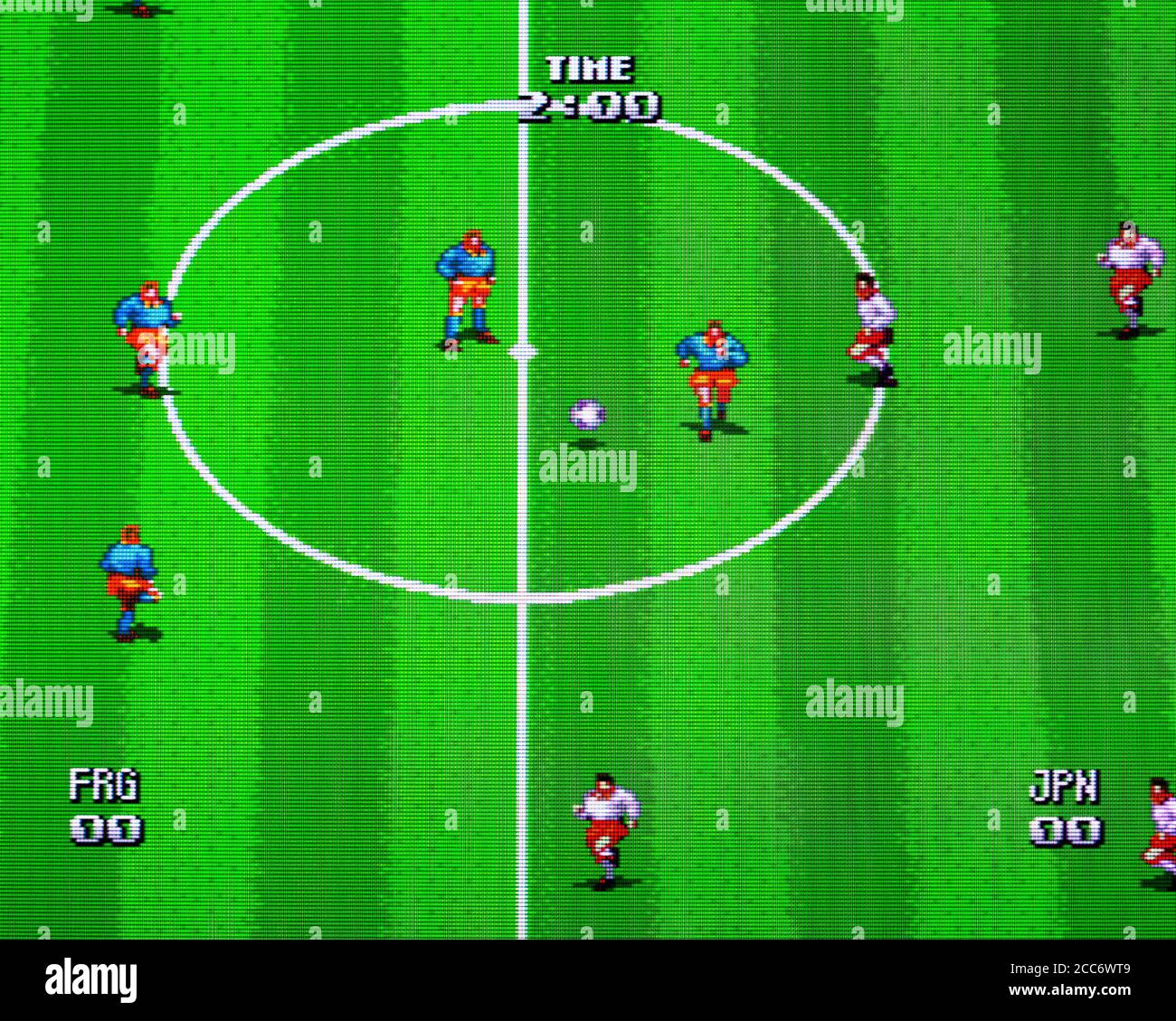 Tecmo World Cup Super Soccer - PC Engine CD Videogioco - solo per uso editoriale Foto Stock