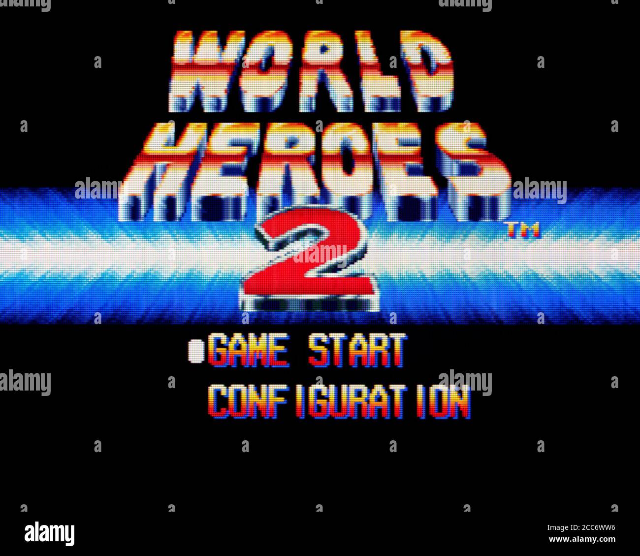 World Heroes 2 - PC Engine CD Videogioco - Editoriale utilizzare solo Foto Stock
