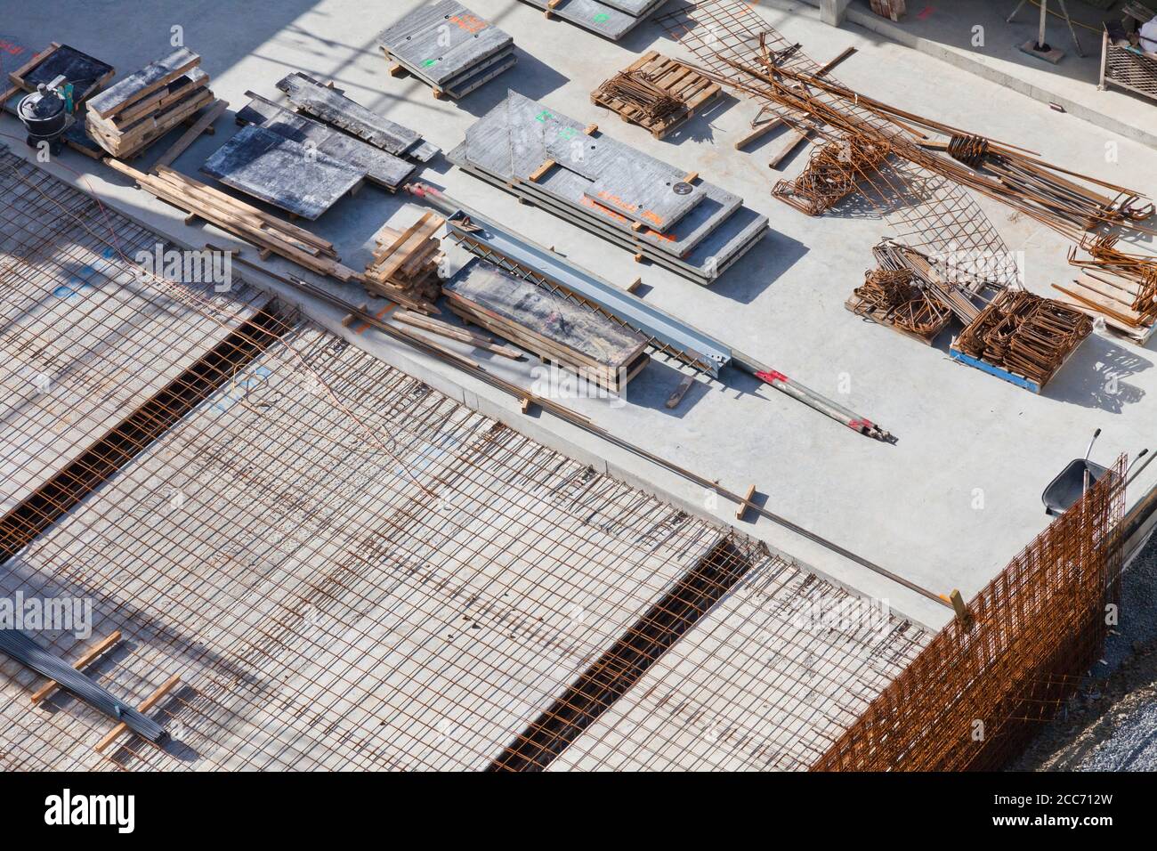 Cantiere di costruzione nella città di Auckland, Nuova Zelanda Foto Stock