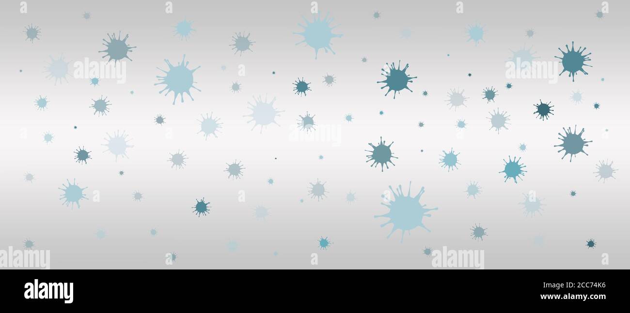 Concetto di prevenzione del coronavirus e dei virus. Epidemia di pandemia come sindrome respiratoria con sintomo di polmonite virale. Foto Stock